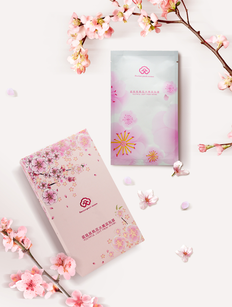 瓷娃娃桃花水嫩面貼膜